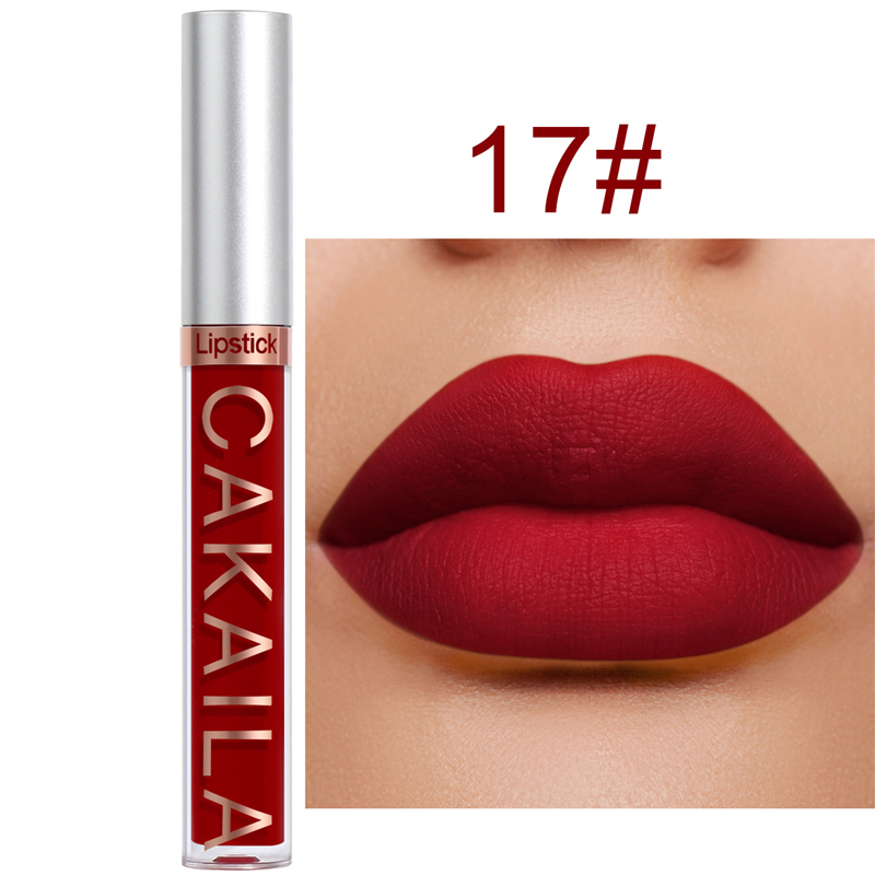 18 Color Waterproof Matte Velvet Lip Glaze Lasting Silky Liquid Lipstick Not Easy To Fade Lip Gloss Makeup Sexy Lip Tint