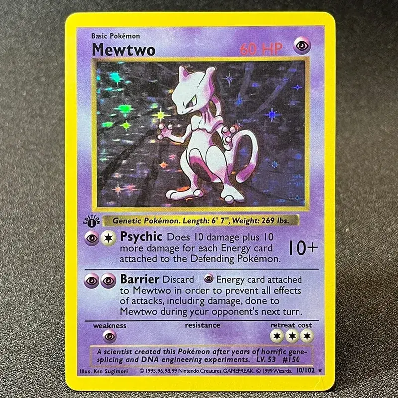 PKM Foil Cards Charizard Blastoise Venusaur Alakazam Mewtwo Zapdos Raichu 1996 1st Edition Game Collection PTCG Proxy Cards — image 3
