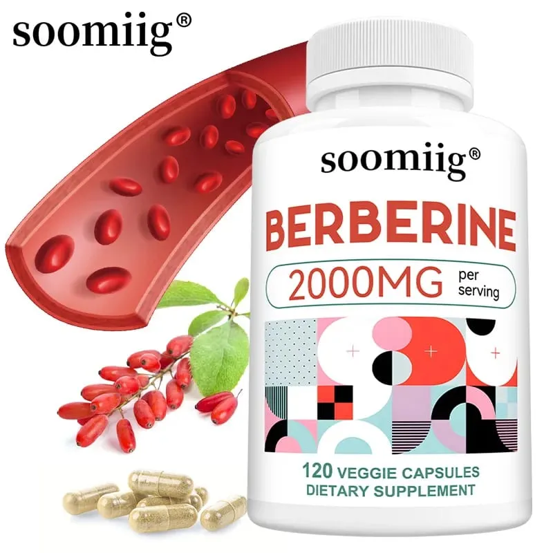 Berberine Capsules 2000mg Supports Heart Health Immune System Digestion Health Balance Blood Pressure and Healthy Cholesterol — image 1
