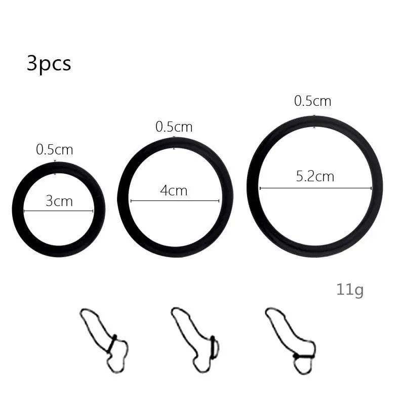 Male Penis Sleeve Dual Cock Rings Delay Ejaculation Nozzle Penis Rings Enlargement Reusable Cockring Sex Toys for Men Adults — image 21