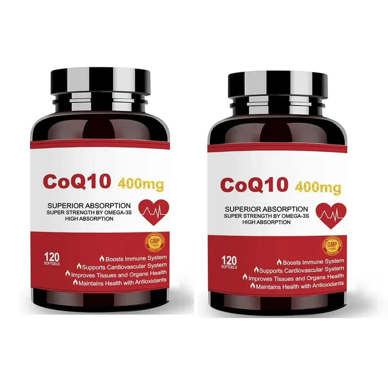 CoQ10 400mg Softgels - Coenzyme Q10 Supplement Plus PQQ Omega 3 Antioxidant for Heart Health and Cellular Energy 120 Softgel — image 7