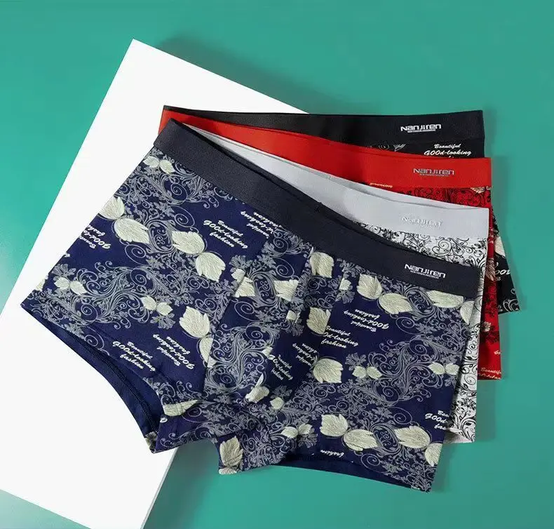 4Pcs Underwear Men's Boxer Short Cotton Underpants Sexy Panties Male Shorts Homme U Convex Lingerie Big Size L-6XL Free Shipping — image 10