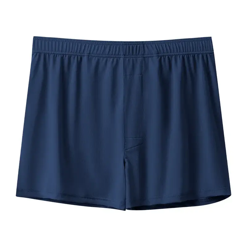 Men's Aro Panties Loose Ice Silk Home Underwear Summer Breathable Underpants U Convex Pouch Knickers Thin Stretch Trunks — image 4