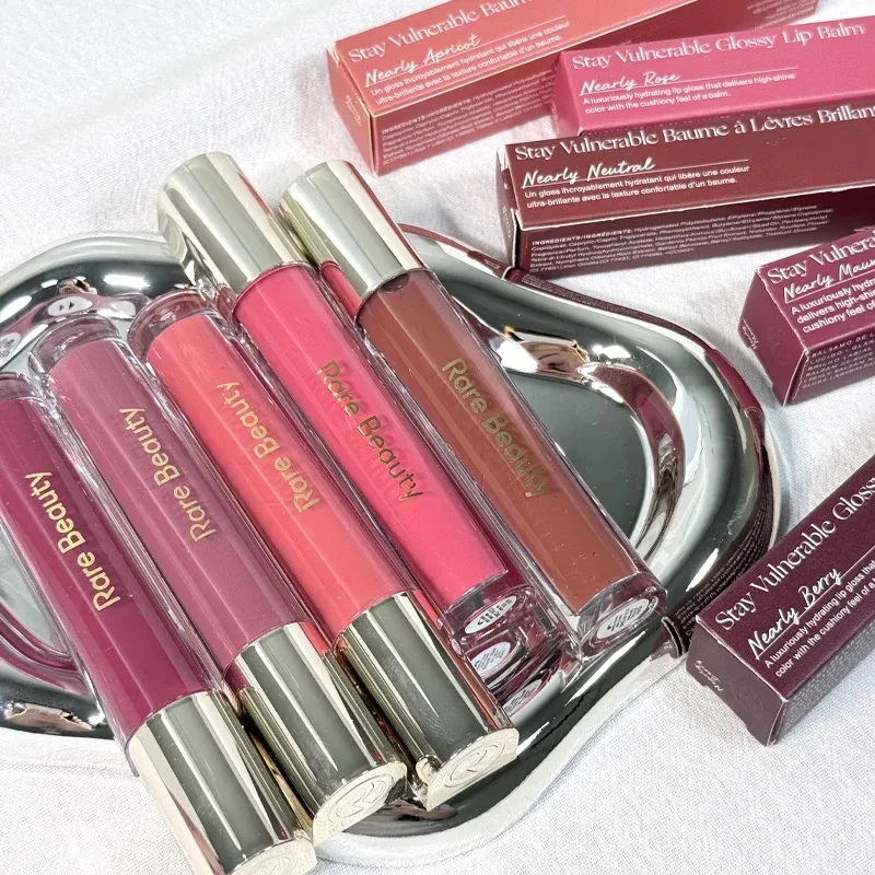 Rare Beauty Lipstick Lip Gloss Combination Set with Fine Sparkling Texture Moisturizing Lips Soft Smooth Moisturizes The Lips — image 5