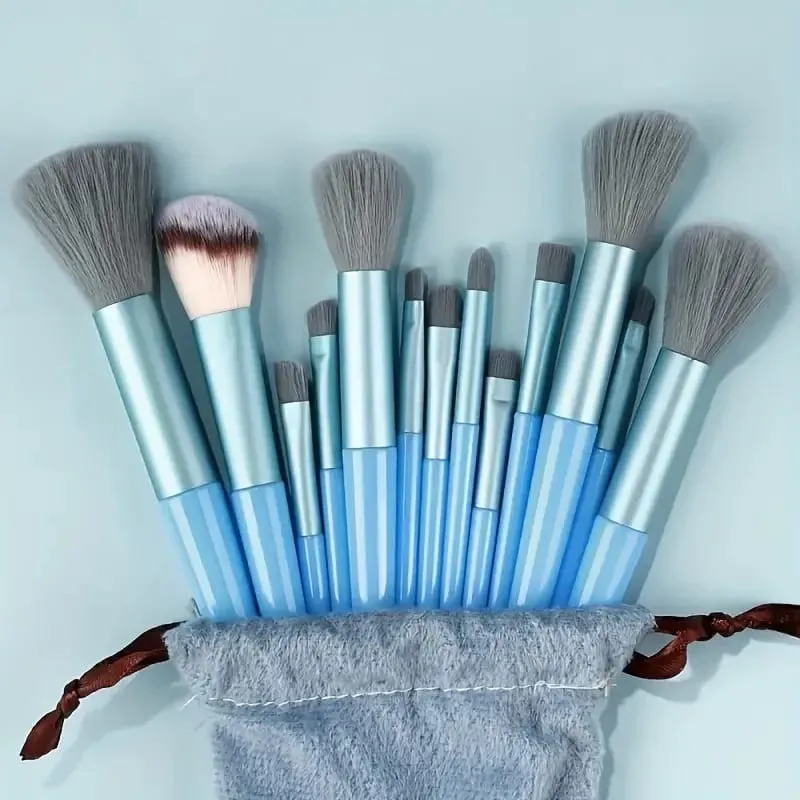 13 Stuks Make-Up Kwasten Set Zachte Pluizige Oogschaduw Markeerstift Concealers Borstel Blush Losse Poeder Borstel Mengen Vrouwen Beauty Tool — image 12