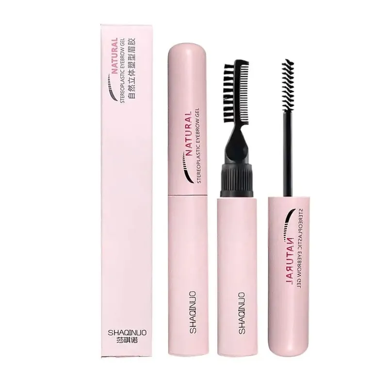 Double Head Eyebrow Gel Styling Liquid Fixed Gel Waterproof Sweat-proof Eyebrow Repair Makeup Gel For Eyebrows