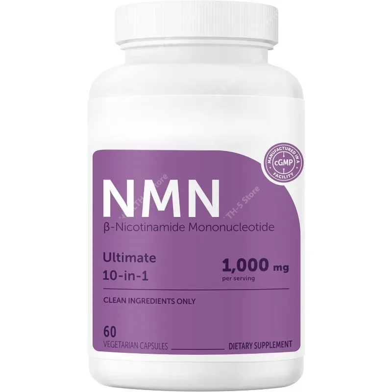 NMN kapsle 1000 mg na porci s Resveratrolem CoQ10 Vitamin C Vegan Formula Denní wellness doplněk Čisté ingredience 120Ct