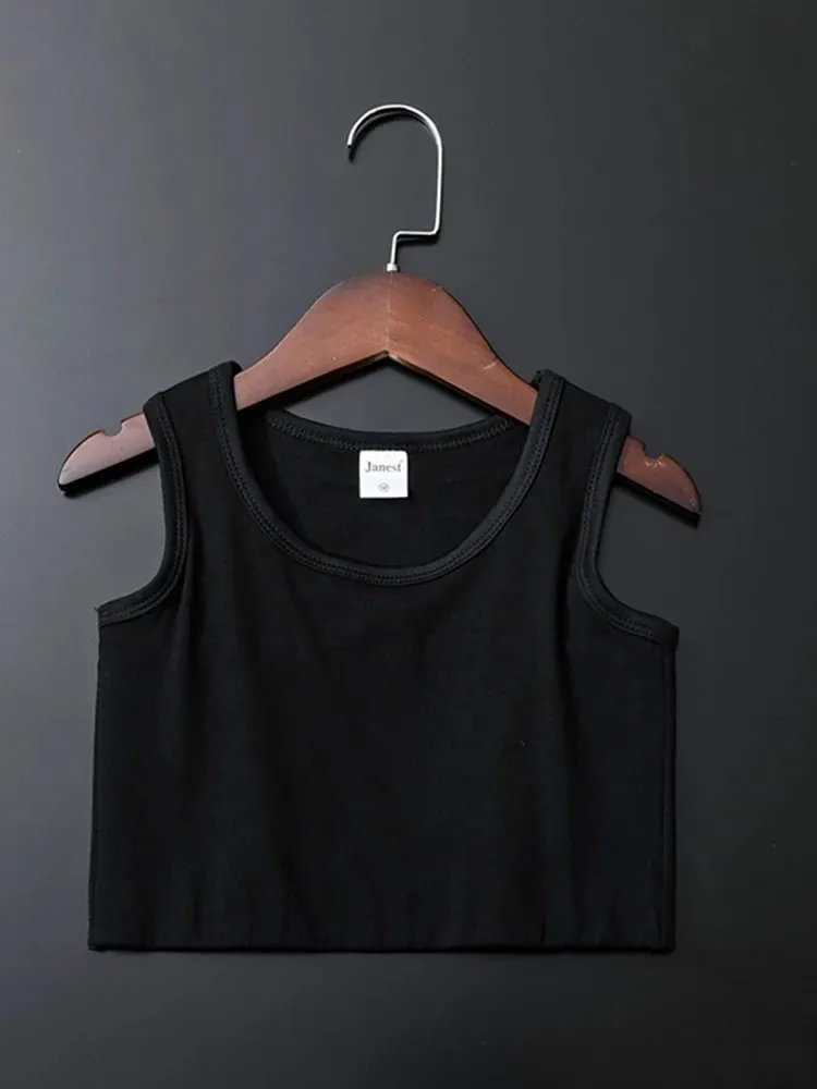 Bandaged chest clip vest top breathable elastic chest clip vest women's tight elastic vest