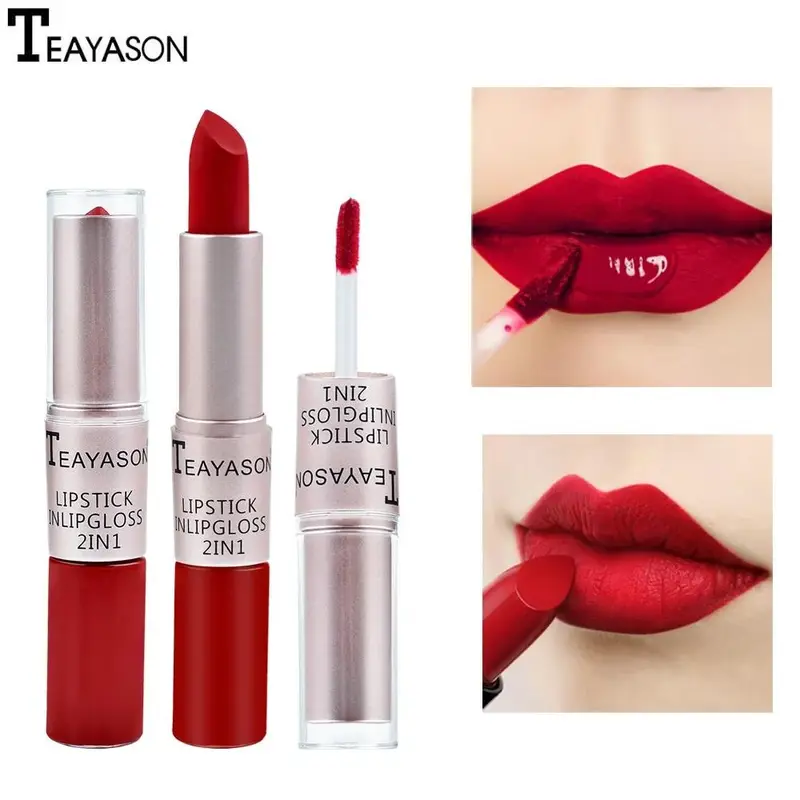 Matte Liquid Lipstick Waterproof Non Transfer Long Wear Pink Lip Gloss Tint Moisturizing Makeup for Women Ladies