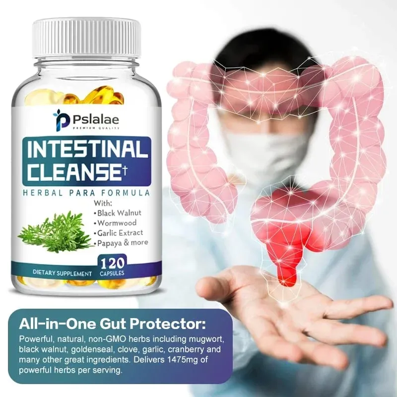 Intestinal Cleanse - Supports Cleansing Detoxification Liver Colon Cleansing Intestinal Health and Immune Enhancement