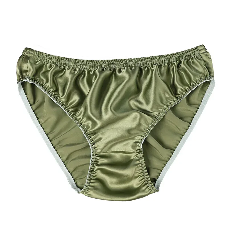 Hot-selling 100% silk panties male mulberry silk trigonometric underwear men briefs