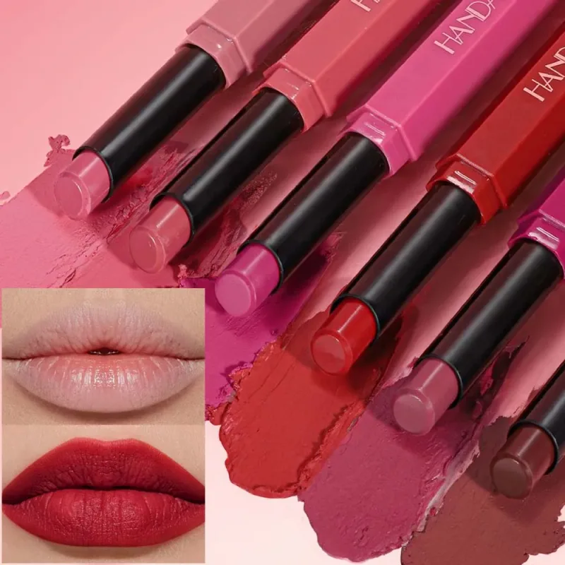 Red Matte Velvet Lipstick Waterproof Lasting Brown Lipstick Pencil Non Stick Cup Moisturize Lipstick Not Fading Sexy Lips Makeup — image 4