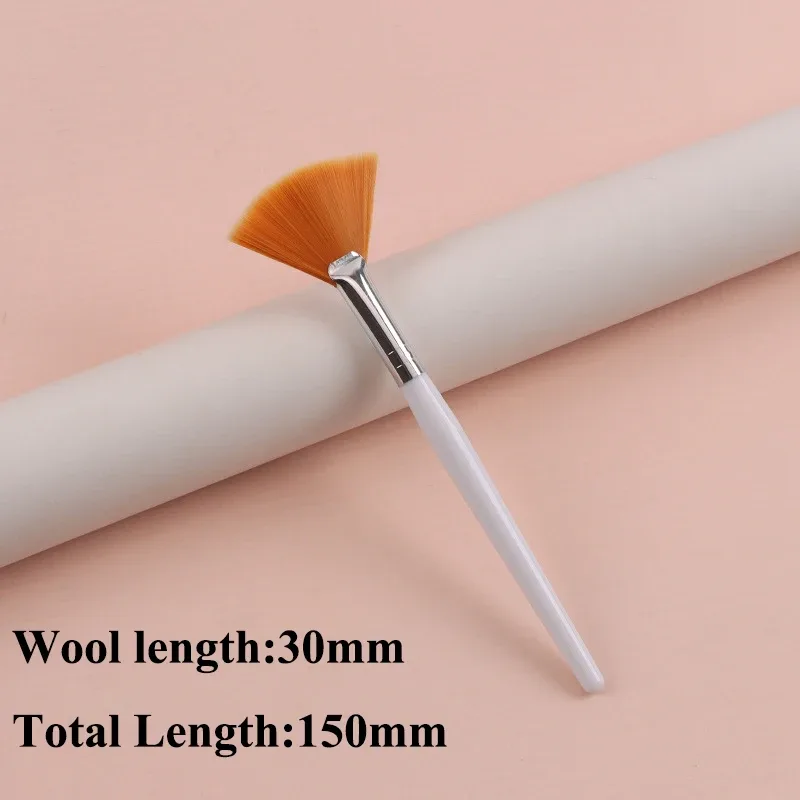 Practical Facial Brushes Fan Makeup Brushes Portable Mask Brush Cosmetic Tools for Women Flexible Facial Soft Mask Applicator — image 22