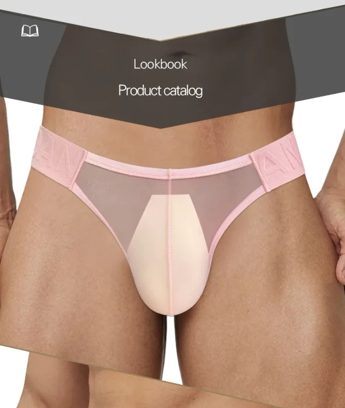Sexy Men Bikini Briefs Man Underpantsr Slip Transparent Mesh Underwear Male Cuecas Men's Panties Ultra-thin Gays Sports Briefs — image 10