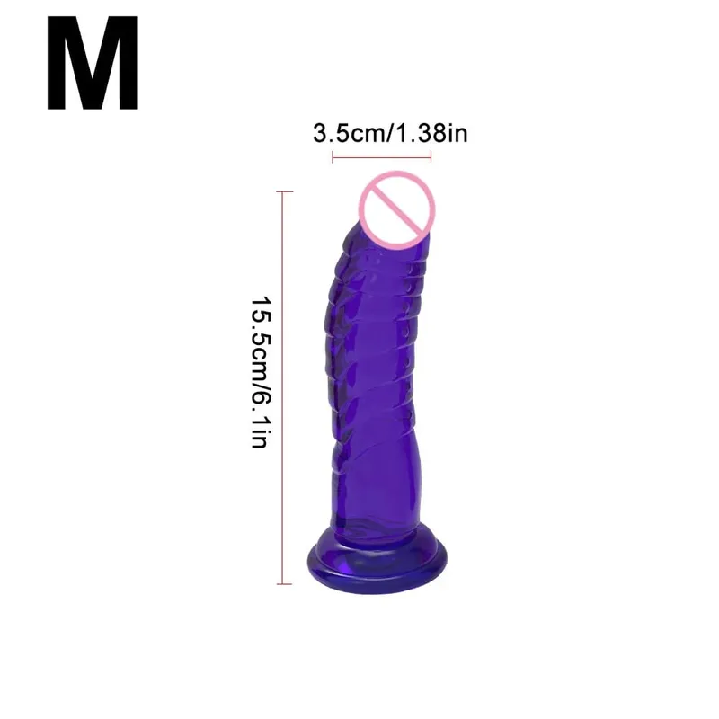 Realistic Black Dildo with Strong Suction Cup Base Soft Penis Sex Toy for Women and Men Hands Free Anal Vaginal Adult Toy in M — image 11