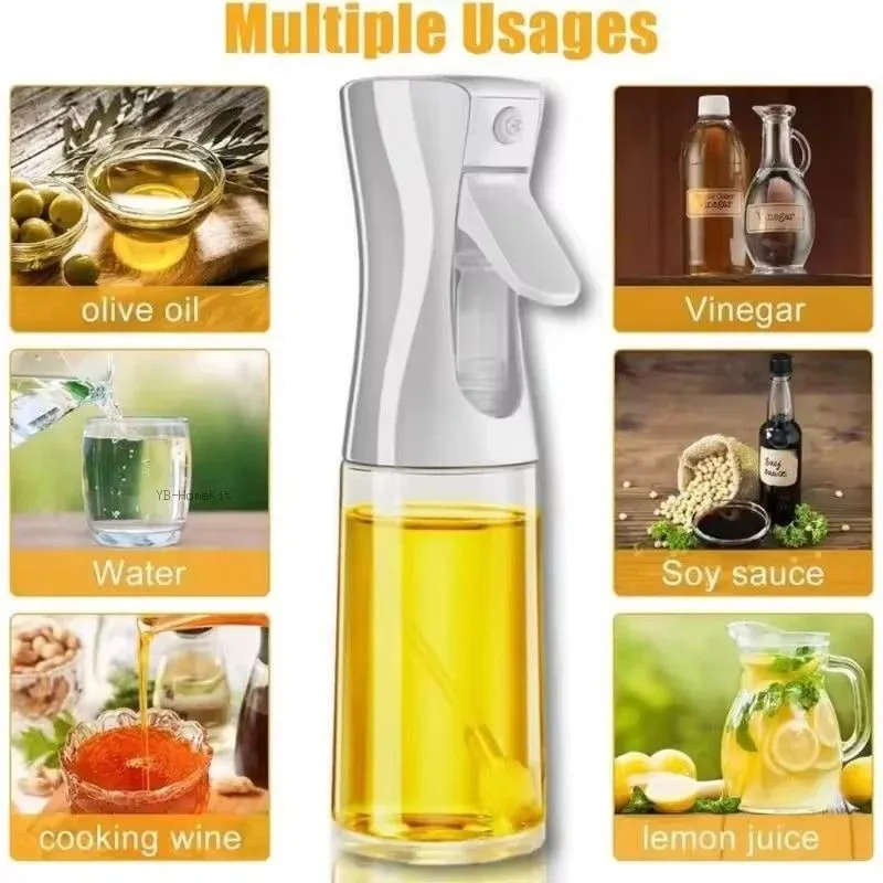 Oil Spray for Cooking - Olive Oil Dispenser Bottle Sprayer Mist-Reusable Food Grade Oil Vinegar Spray Bottle Kitchen Accessories