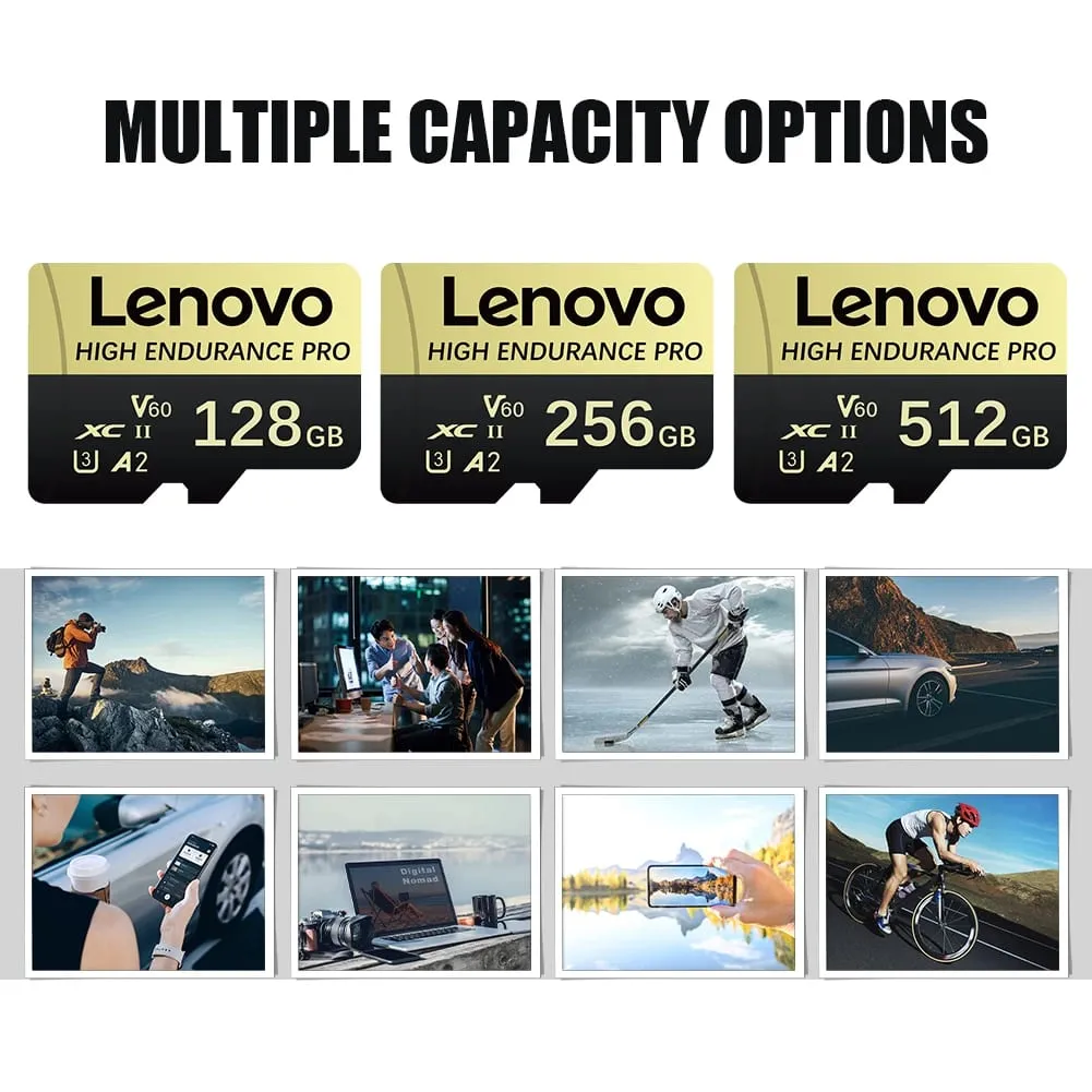 Lenovo High Speed Class 10 Mini SD-hukommelseskort 256GB Micro TF-kort til smartphone - 32GB 64GB 128GB 256GB 512GB Tilgængelige muligheder — image 6