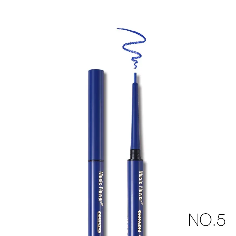 Music Flower 12 Color Gel Eyeliner Pencil Automatic Waterproof Eye Makeup Black Blue Eyleliner Long Lasting Shimmer Cosmetics — image 10
