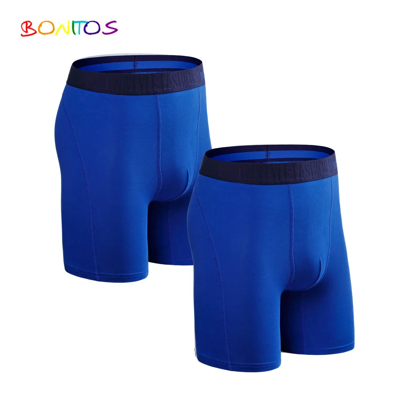 2pcs Pack ขายาวกางเกงขาสั้นผู้ชายกางเกงชุดกางเกง Homme Boxershorts ลื่นชุดชั้นในสำหรับชายผ้าฝ้ายชายเซ็กซี่ชุดกล่อง GYM — image 7