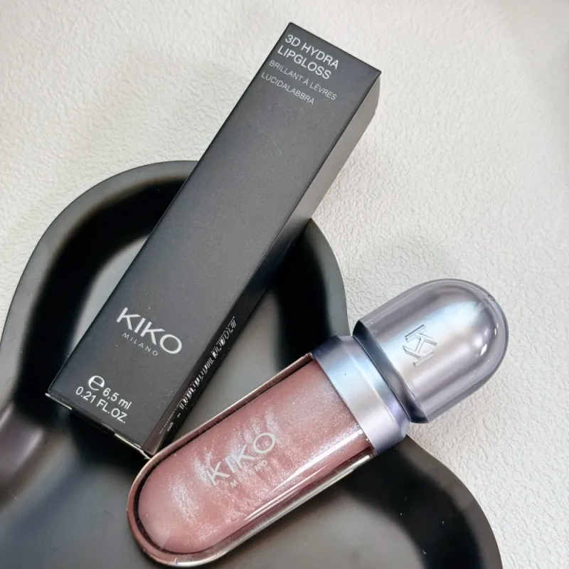Original Kiko 3D Mirror Lip Glaze Waterproof Non Fading and Non Stick Cup Gentle Bean Paste Color Fine Shiny Point Charm Red — image 25