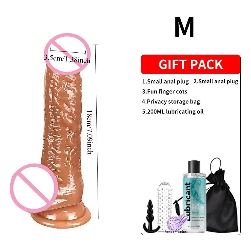Dildo Lembut yang realistik dengan Cawan Sedutan Kuat Melancap Mainan Seks Dildo G-spot Besar Sesuai untuk Wanita dan Pasangan Perangsang Dubur Faraj Dewasa Mainan Seks Dewasa untuk Wanita Dildo Erotik Palam Dubur Zakar Lelaki Lelaki Zakar Permainan Dewasa Permulaan Dil Dubur