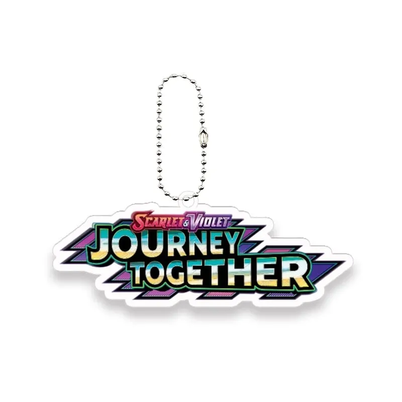 Pocket Monster Ptcg Logo Creative Acrylic Keychain Toys Scarlet and Violet Logo Diy Series Game Collection Card Pendant Kid Gift — image 5