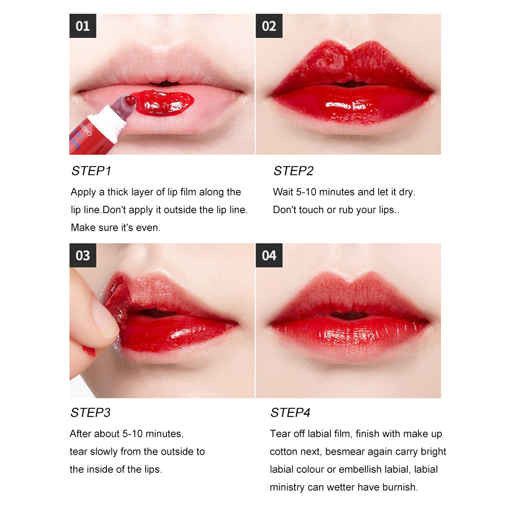 6 Colors Amazing Peel Off Liquid Lipstick Waterproof Long Lasting Lip Gloss Tint Moisturizing Tear Off Lip Stain Makeup Cosmetic — image 6