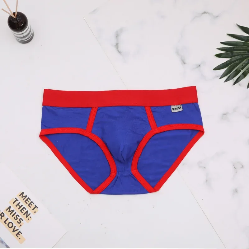 Color Modal comfortable and breathable men's briefs, solid color simple pants YCFY — image 14