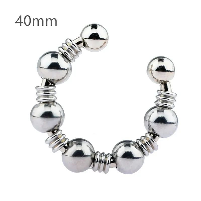 Man Stainless Steel Metal Penis Lock Cock Ring Delay Ejaculation Ball Scrotum Stretcher Erection Cock Ring Slave Male Sex Toy — image 11