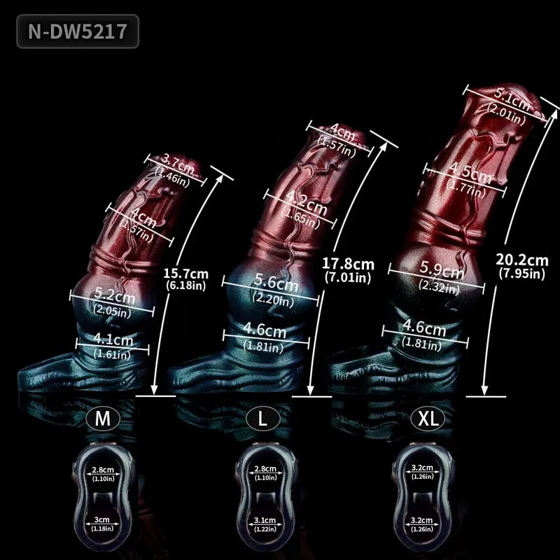 Grote Paard Penis Sleeve Holle Dildo Uitbreiding Mouw Siliconen Herbruikbare Knoop Condoom Cockring Extender Speeltjes voor Mannen