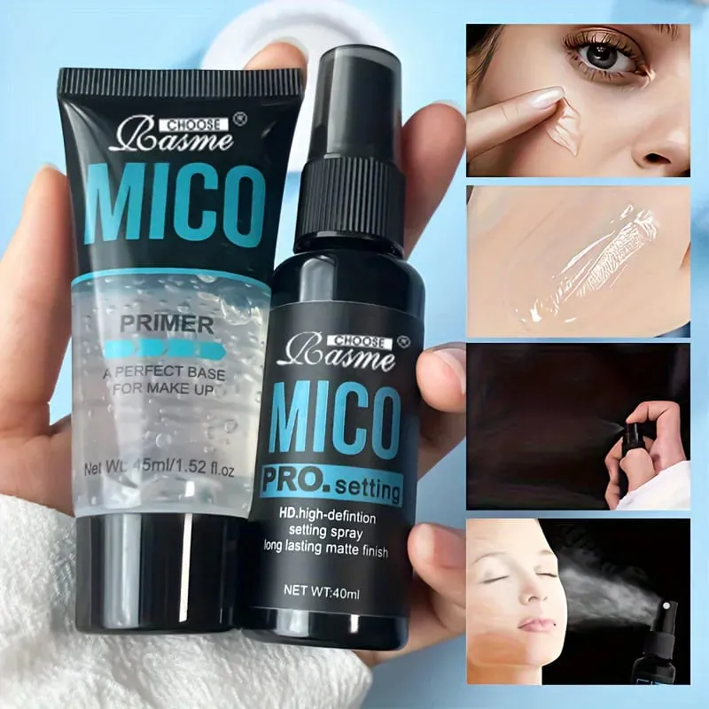 Makeup Set Of Makeup Primer + Setting Spray Invisible Pore Color Rendering Hold Makeup For Base Makeup And Makeup Finishing — image 3