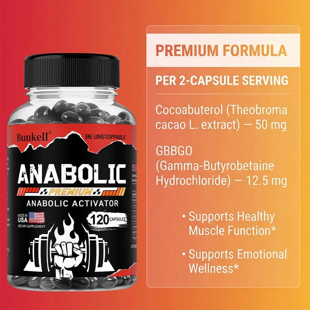 Men’s Muscle Builder Capsules Lean Muscle Growth Strength Endurance Recovery Metabolism & Abs Support 30/60/120 Κάψουλες — image 4