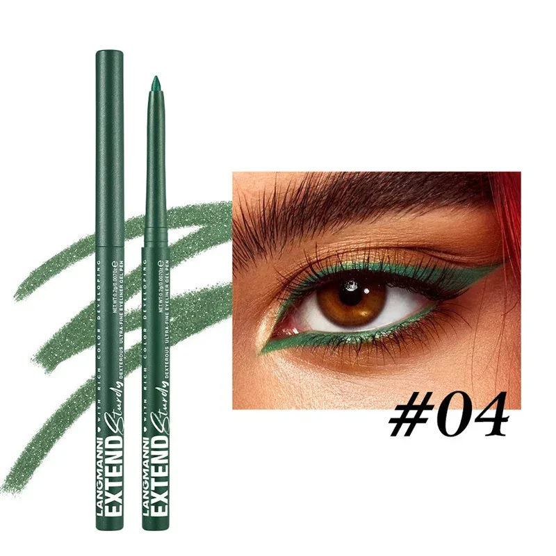 Waterproof Eyeliner Gel Pencil Gold Brown Lying Silkworm Pen Soft Easy Wear High Pigment Matte Eyeliner Lasting Shiny Eye Makeup — image 10