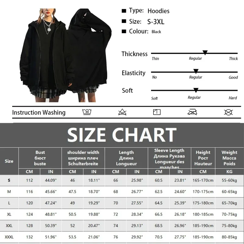 Initial D Zipper Hoodies Men's Clothing Autumn Winter Zip Up Hooded Sweatshirts Casual Vintage Loose Hoodie Jacket — image 9