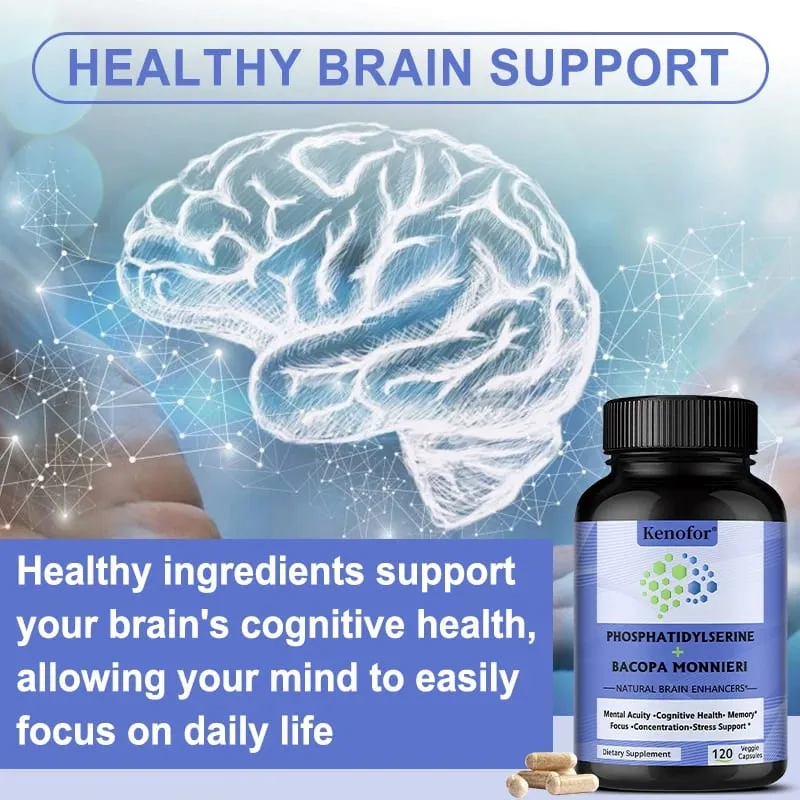 Phosphatidylserine + Bacopa Monnieri Supplement - Helps Memory Cognitive Health Relieve Stress - Brain Nutritional Supplement — image 3