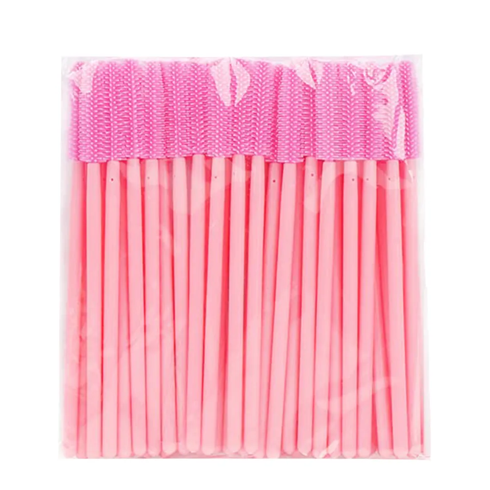 50/100pcs Eyelash Brush Silicone Eyelashes Brushes Mascara Wands Applicators For Woman Lash Eyebrows Cosmetic Makeup Tool — image 1