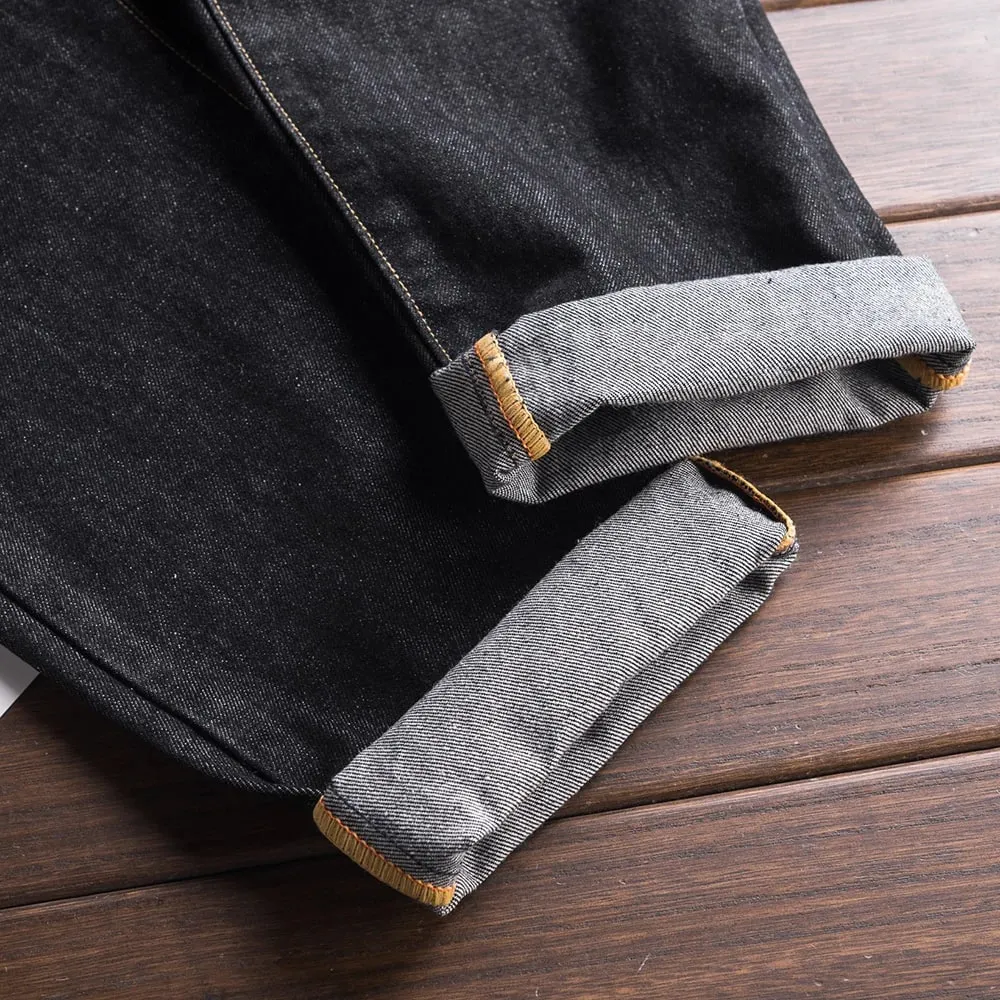 Men's Denim Bib Overalls Casual Working Clothing Black Cotton Jeans Pockets Cargo Coveralls Dungarees — image 5