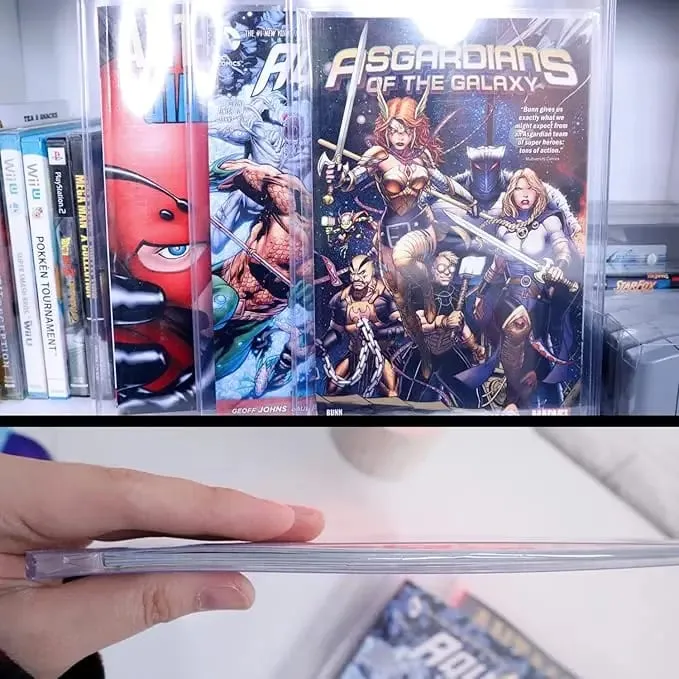 10Pcs Pack Comic Book Holder Case Inner Size 279x177x5mm UV Protective Sleeves Plastic Rigid Storage Case — image 6