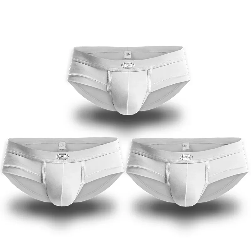 3PC Men's briefs U convex Modal briefs Men's sensible pouch sports wicking sweat breathable mid-waist shorts