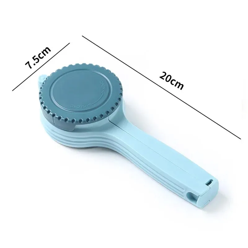 1PC Reuseable Bag Clip Snack Fresh Food Storage Sealing Kitchen Mini Sealer Food Clip with Cap Type Spray Nozzle Moistureproof — image 5