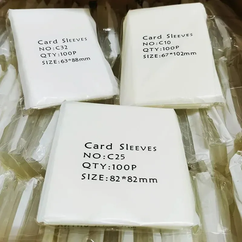 100pcs/set Transparent Card Sleeves Magic Board Game 13 kinds Cards Protector Sleeves