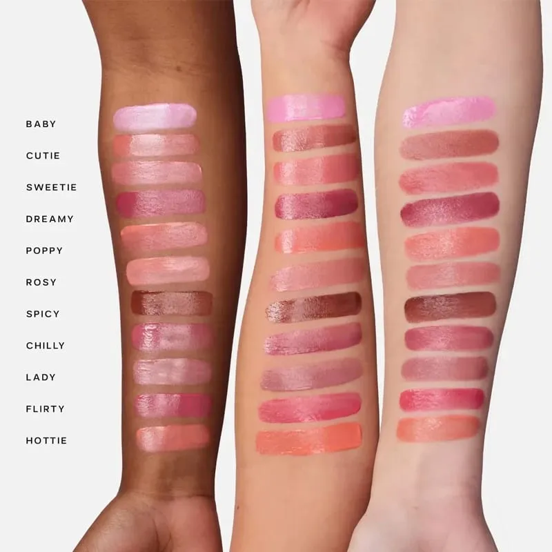 Saie Hydrating Blendable Dewy Liquid Blush CHILLY Buildable Luminous Multiuse Cheek Lip Tint Blush for All Sensitive Skin Tones