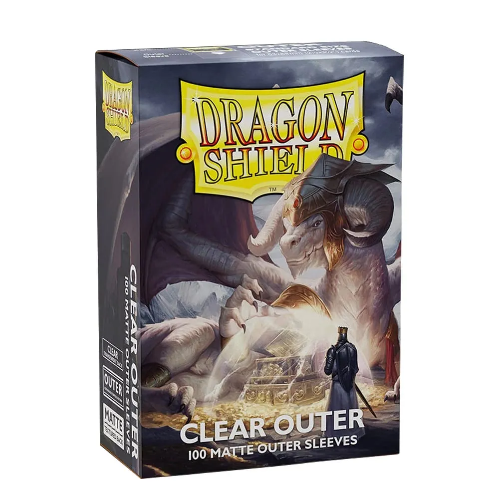 100 ct transparente äußere Dragon Shield-Kartenhüllen, matt, transparent, TCG-Hülle in Standardgröße, TCG-Kartenschutz, MGT/PTCG/FAB-Hüllen — image 4