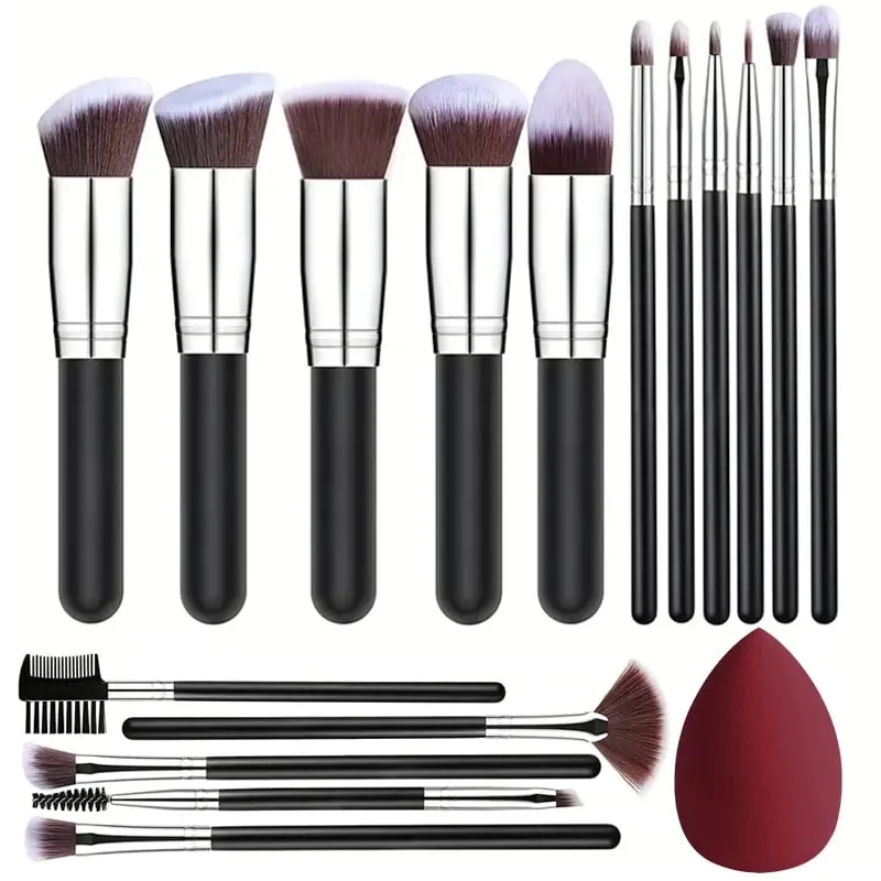 Professional 3/14/16Pcs Makeup Brushes Set Soft Fluffy Eye Shadow Foundation Concealer Blending Blush Brushes Women Beauty Tools — image 21