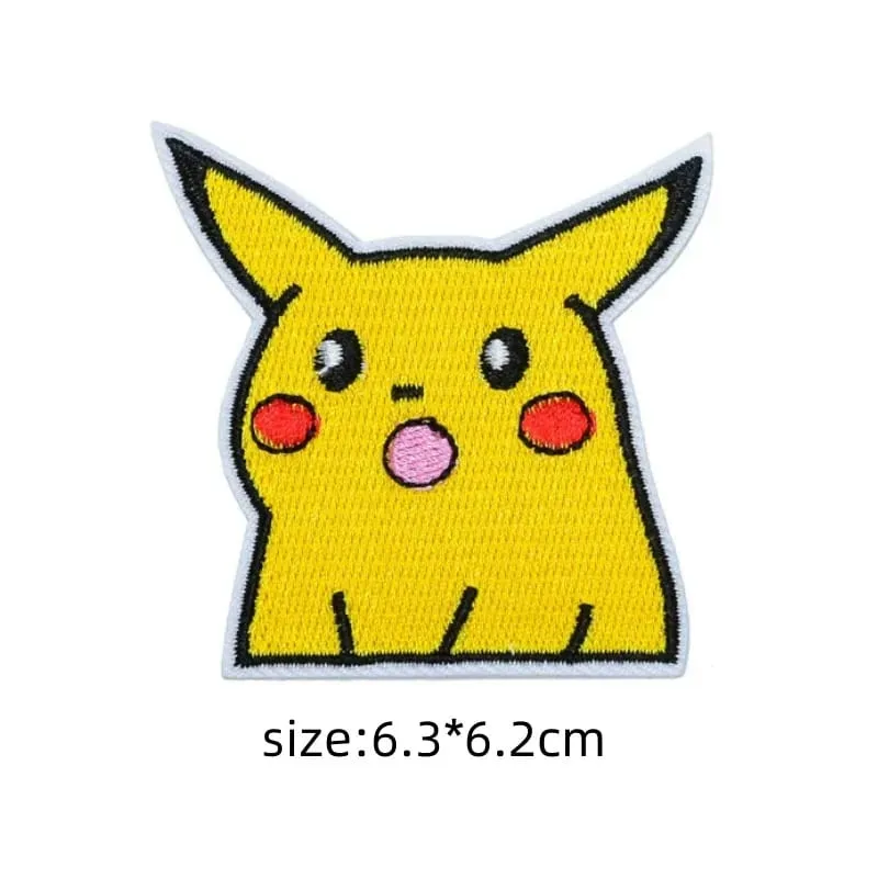 HOT 40 Style Snorlax Iron On Patch Embroidered Clothes Patches Cartoon for Clothing Kid Umbreon Cloth Stickers Garment Appliqués — image 36