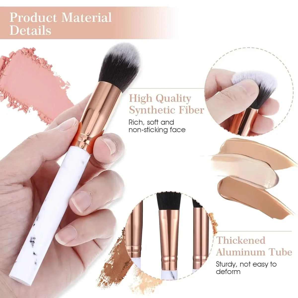 Professiona 10PCS Makeup Brushes Set Soft Fluffy Eyeshadow Foundation Blush Powder Blending Cosmetic Full Set Female Makeup Tool — image 4