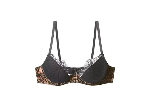 Sexy Leopard Bras Set Small Chest Winter Push Up Bralette Anti Sagging Wireless Lace Lingerie Lightweight Comfort Christmas Gift — image 8