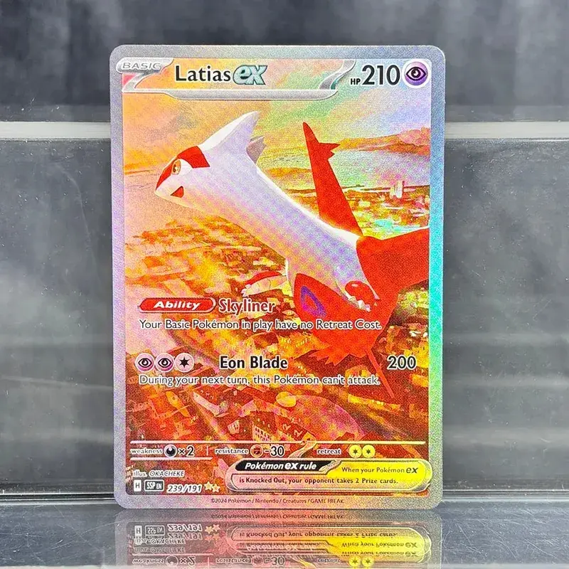 Proxy Cards Surging Sparks Holographic Game Trading Collection Cards Pikachu Latias Hydreigon EX Single PKM Foil Cards (SV) — image 3