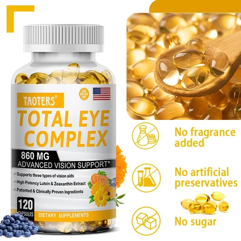 Lutein Eye Care Capsules-helps vision health myopia improves eye edema supports fatigue and helps sleep health
