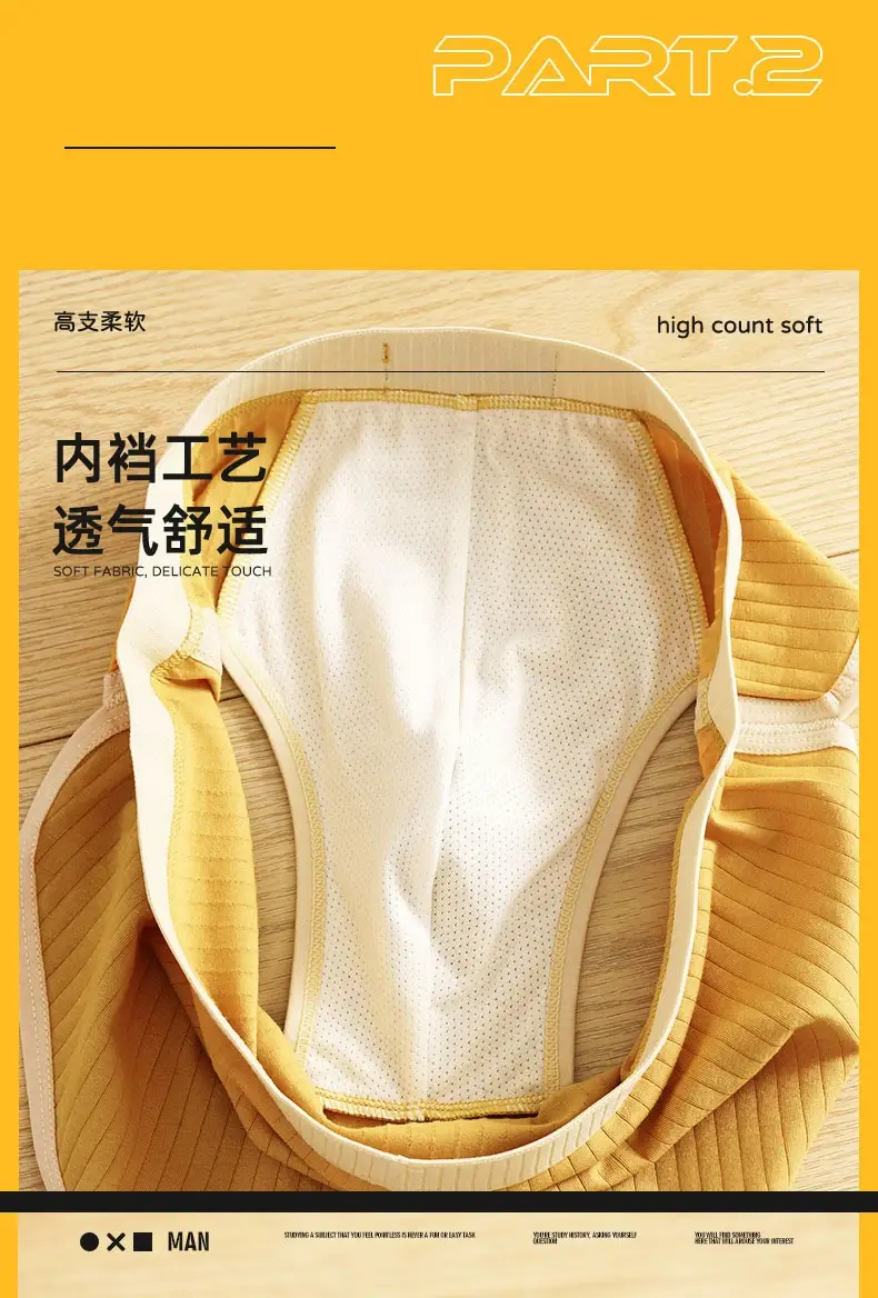 Männer Baumwolle Slip Hohe Qualität Bequeme Unterhose Atmungsaktive Shorts Unterwäsche Weiche U Ausbuchtung Beutel Sexy Höschen Homme Cueca — image 3